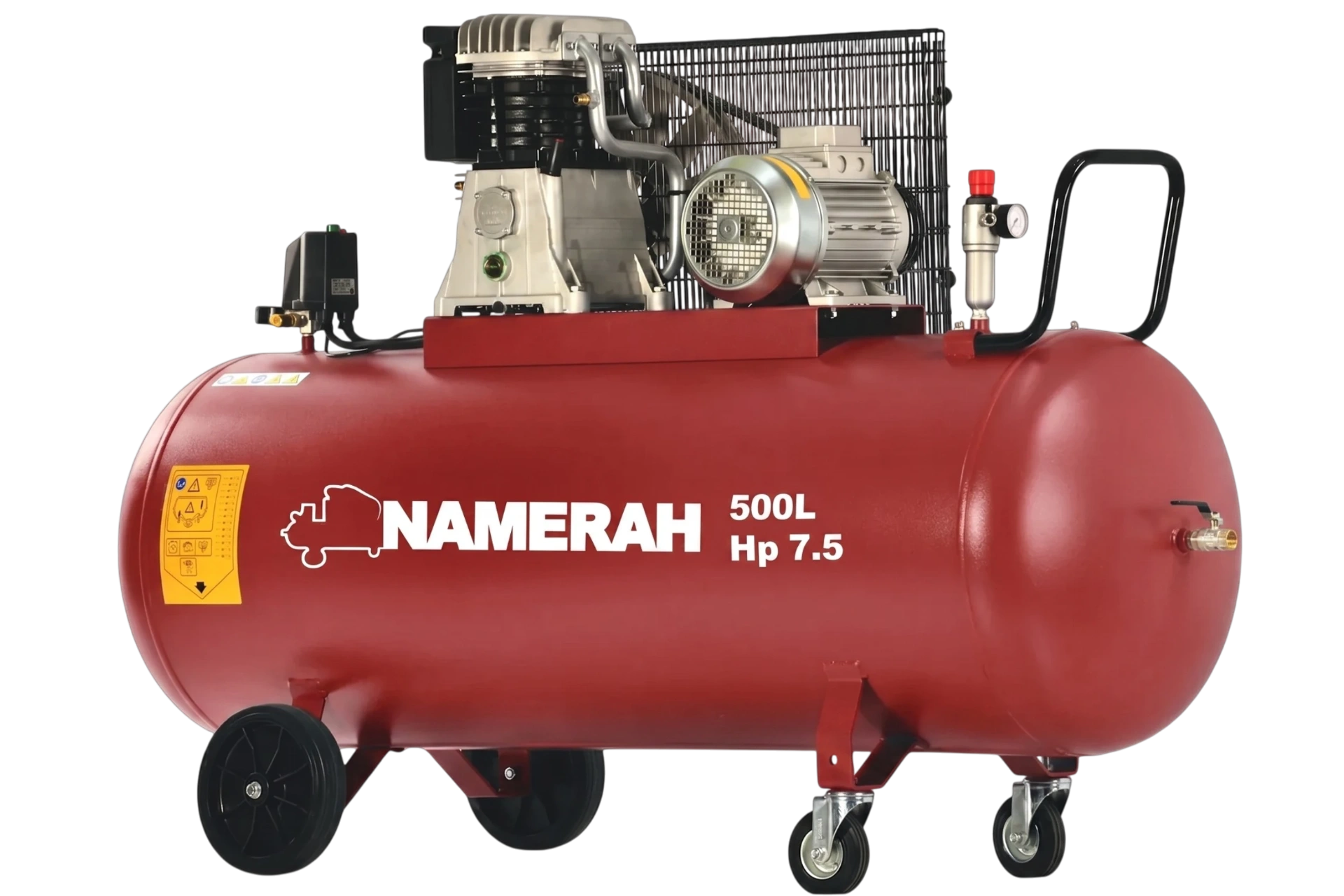 Air Compressor B6000 - 500 Lit piston air compressor – 7.5HP / 5.5kW, 500L tank, 10 bar